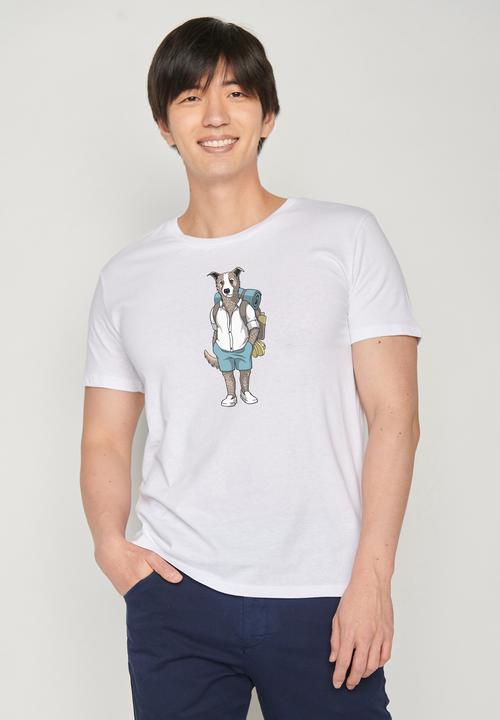 Actual product image Greenbomb Animal Dog Traveller Guide T-Shirt (L)