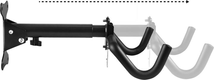 Produktbild Maclean Fahrrad-Wandhalterung horizontal Stahl max. Belastung 30kg MC-484