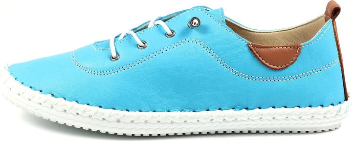 Actual product image Lunar Womens/Ladies St Ives Leather Plimsolls (38)
