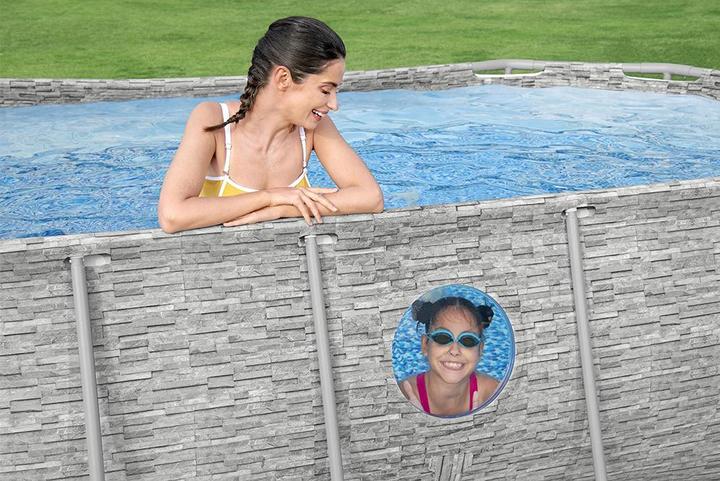 Produktbild Bestway Steel Pro MAX Splashview Frame P ool Komplett-Set mit Filterpumpe 427x250 (427 x 250 x 100 cm)