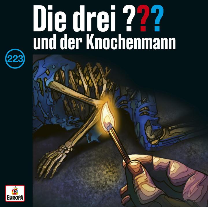 Actual product image The three THREE QUESTION MARKS 223 - and the bone man (The three THREE QUESTION MARKS 223 - and the bone man, German)