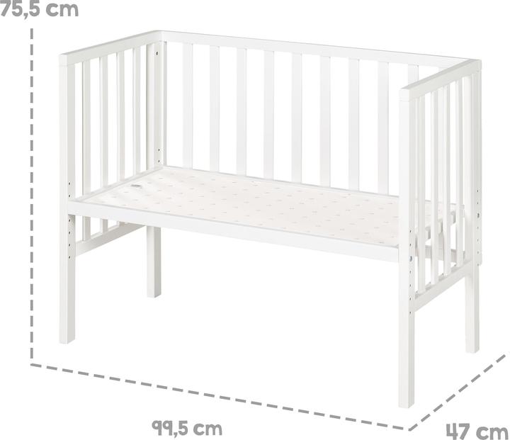 Actual product image Roba Extra bed 2in1 with barrier + mattress