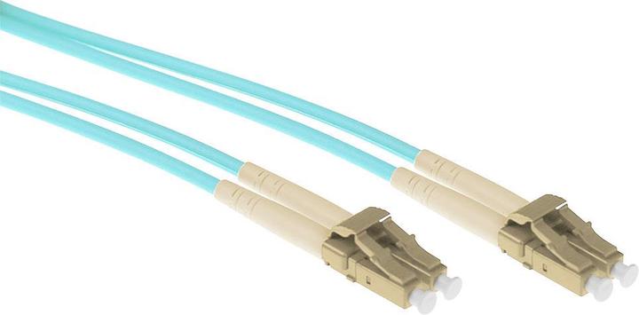 Produktbild 1 meter multimode 50/125 OM3 duplex armored fiber patch cable with LC connectors (CAT6, 1 m)