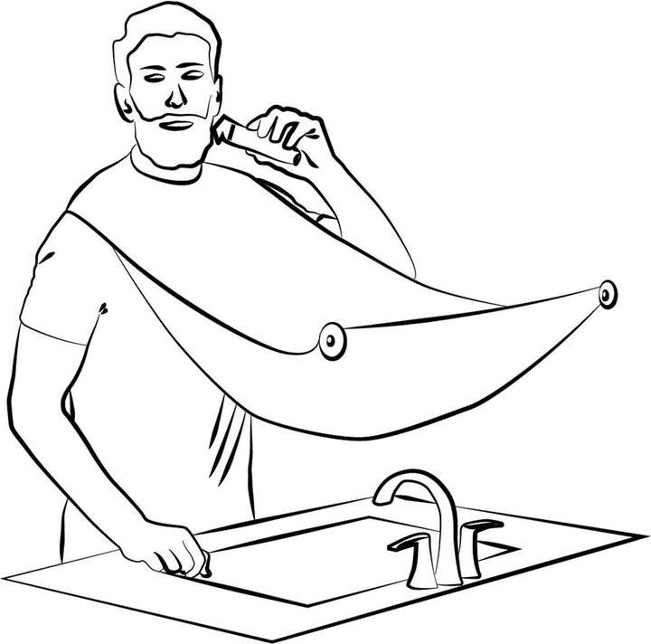 Image du produit InnovaGoods Chiffon à barbe avec ventouses Bibdy