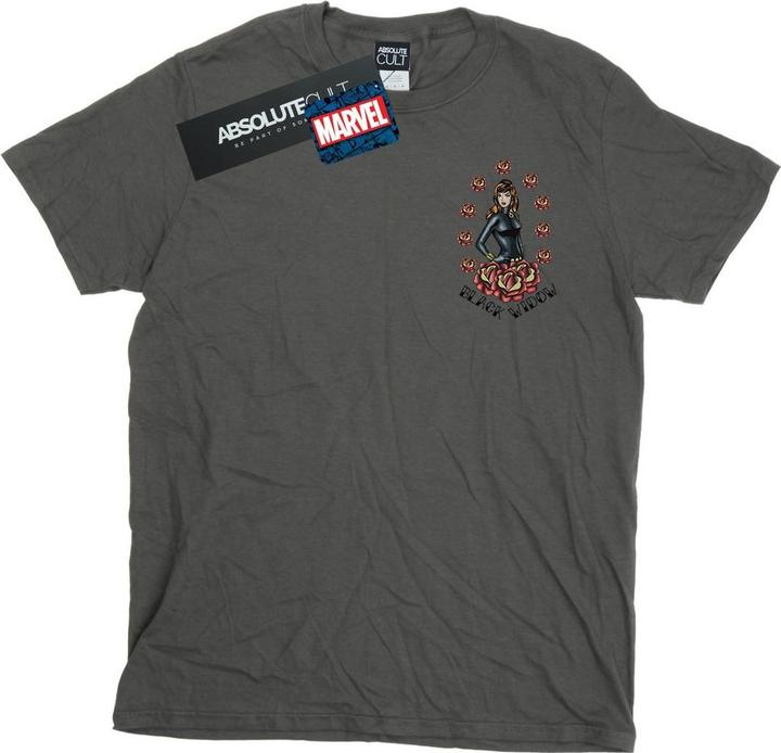 Produktbild Black Widow Tattoo Breast Print TShirt (XXL)