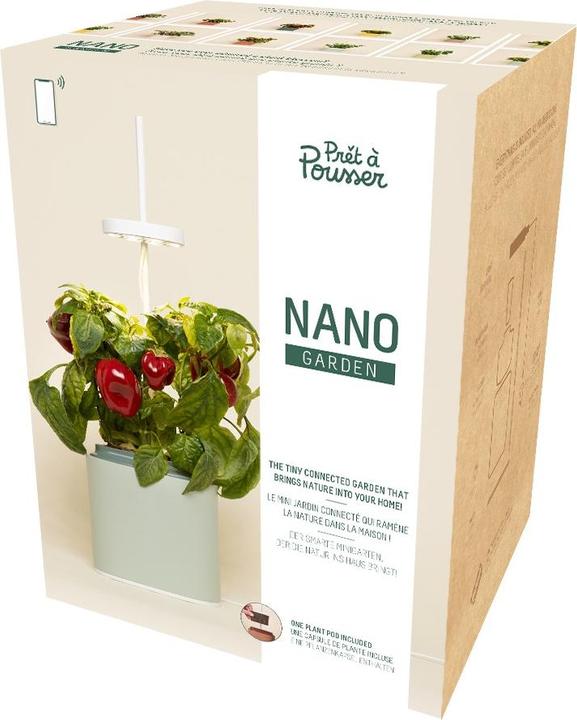 Immagine prodotto Prêt à Pousser Herb Pot Nano, Verde Celadon (13.50 cm)