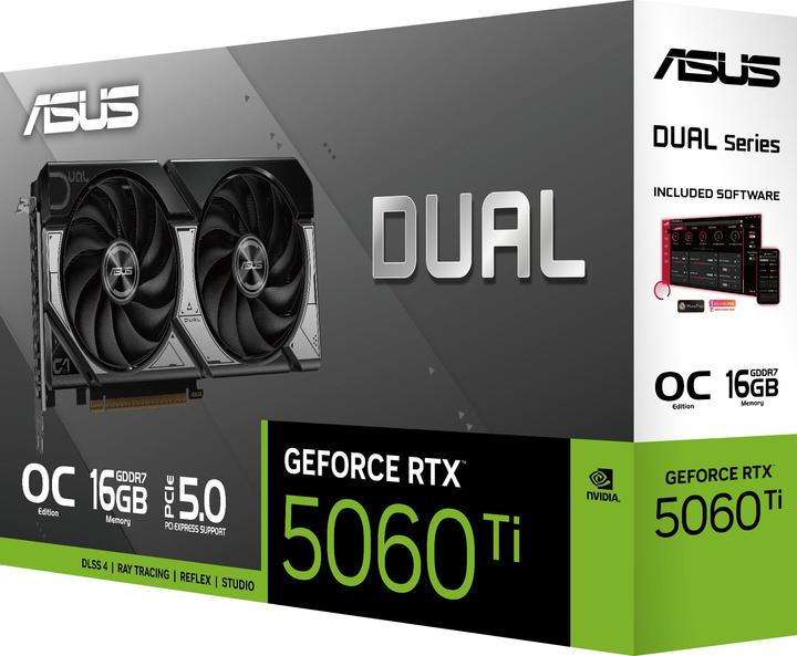 Immagine prodotto ASUS Dual GeForce RTX 5060 Ti OC (16 GB)