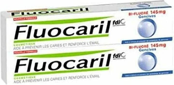 Actual product image Fluocaril Gum Toothpaste Bifluoride 145mg Pack 2 X 75ml (75 ml)