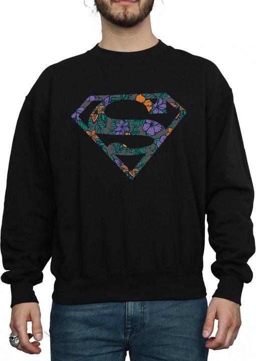 Immagine prodotto Superman Floral Logo 1 Felpa Uomo (XXL)