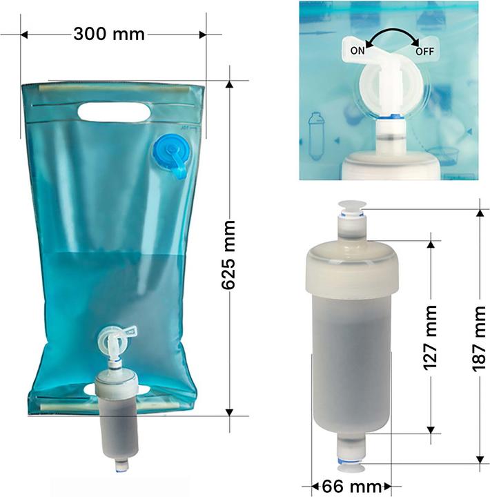 Image du produit Naturewater NW-5-EWP Filtre Mobile d’eau Survie Purificateur Urgence 4 Étapes Sachet 10L Outdoor