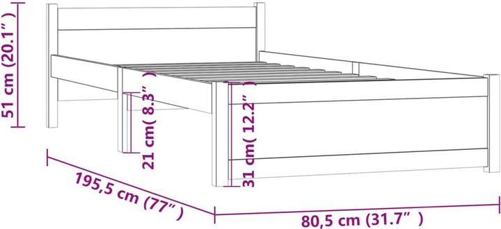 Produktbild VidaXL Camala (75 x 190 cm)