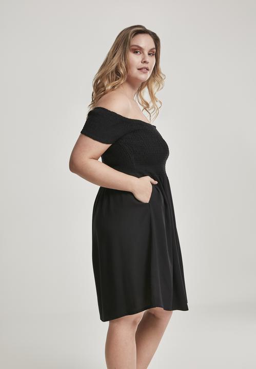 Produktbild Urban Classics Ladies Smoked Off Shoulder Dress (4XL)