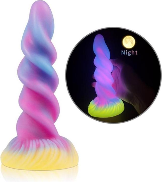 Produktbild Unicorny Dildo "Unicorn Spiral" Glow-in-the-Dark