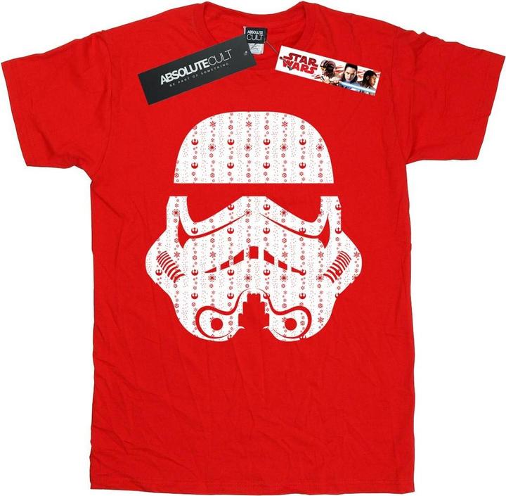 Star Wars Christmas Stormtrooper Helmet TShirt Jungen