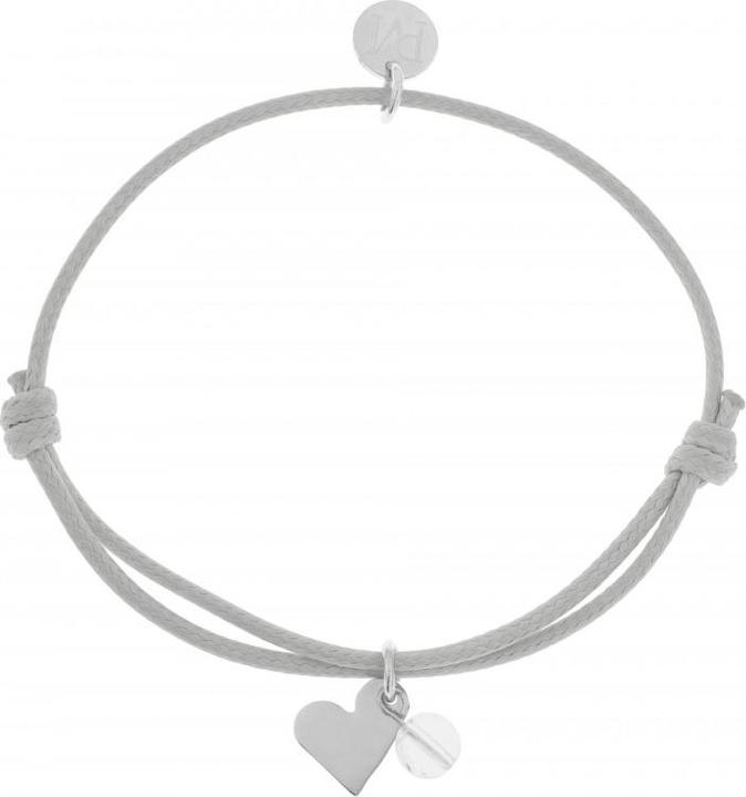Proud MaMa Armband Mea, Grau/ Kristall (Nickel- und bleifrei)