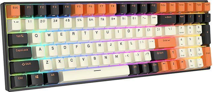 Image du produit Royal Kludge Clavier mécanique RK100 RGB, brown switch (noir-orange) (ING. Int., Sans fil)