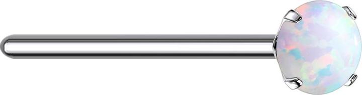 Immagine prodotto Star Piercing Perno nasale in argento opalino bianco incastonato (senza ottone, Titanio G23)
