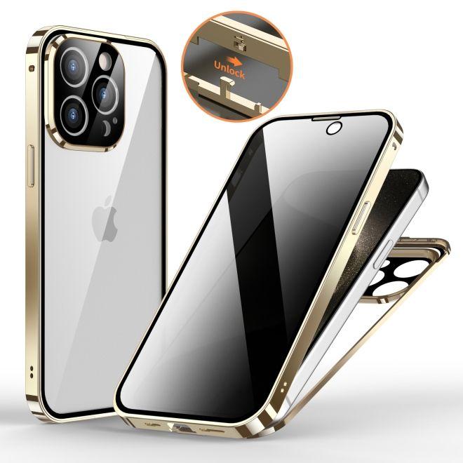 Produktbild MU Classic 360 Grad Hülle Privacy Locking Edition (Apple iPhone 15 Pro)