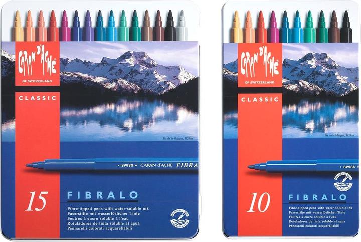 Produktbild Caran d'Ache Fibralo Metallschachtel (Mehrfarbig, 10 x)