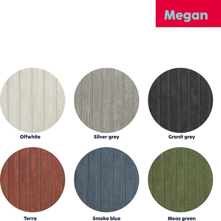 Immagine prodotto Kela Tappeto da bagno Megan bianco sporco (120 x 70 cm)