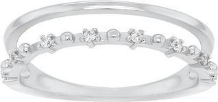 Brilio Silver - Charming silver ring with zircons GR043W - Circuit: 50 mm (50)