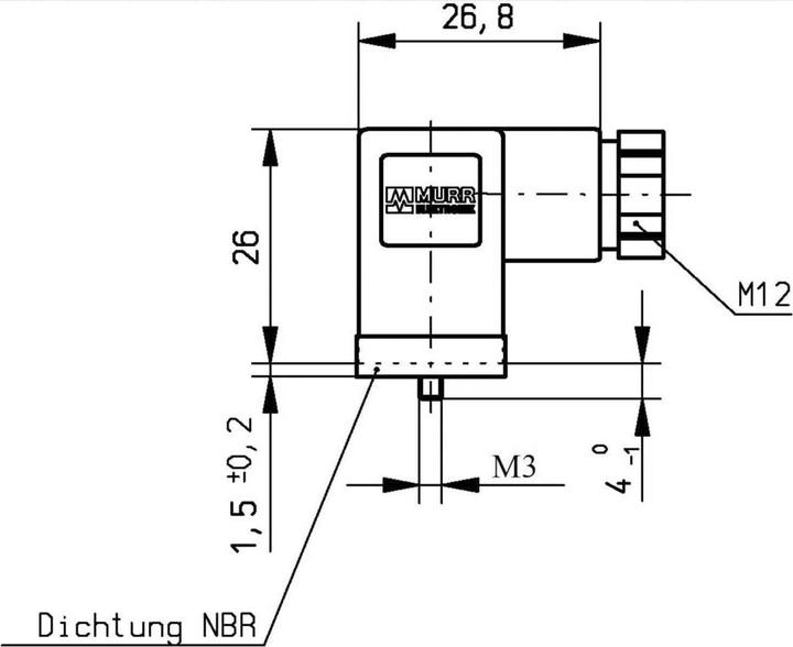 Produktbild Murr Elektronik Ventilstecker SVS Eco LED Schw