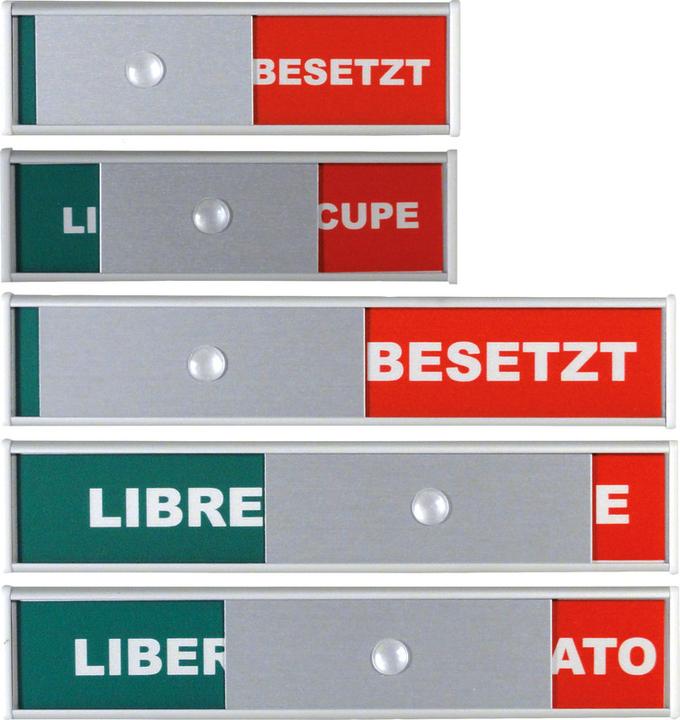 Produktbild BoOffice Besetzungsschild Italienisch (155 x 31 x 10 mm)