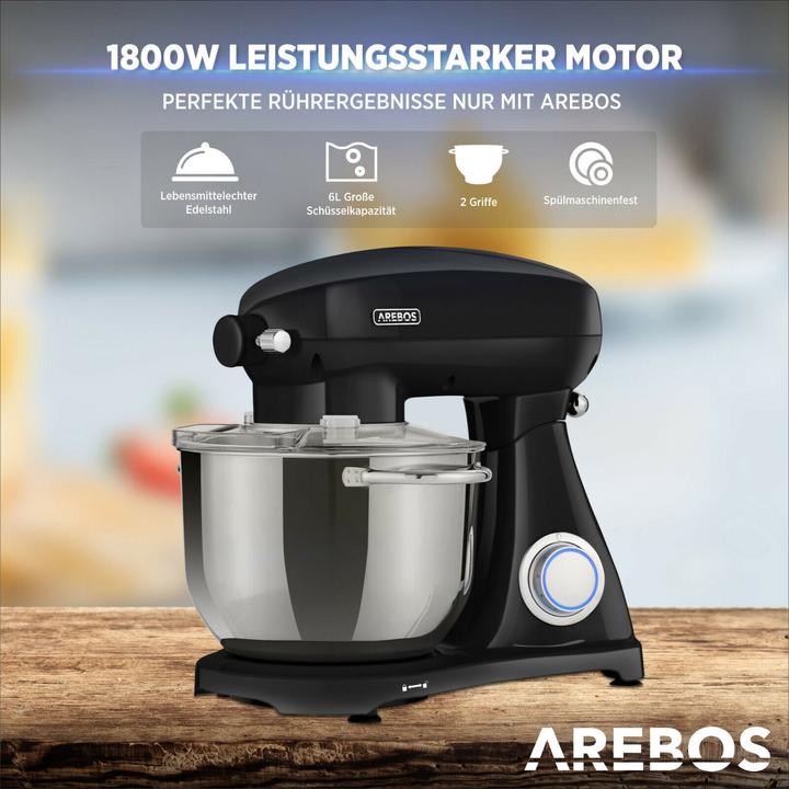 Actual product image Arebos Food processor (1800 W)