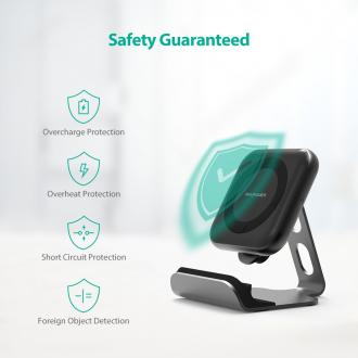 Actual product image Nenurodyta RAVPower Wireless charger with holder (RP-PC070), Black, 10W (10 W)