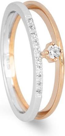 Image du produit Breuning BAGUE - BRILLE. 0,105 Ct. H/si (61, Or 585/14 K)