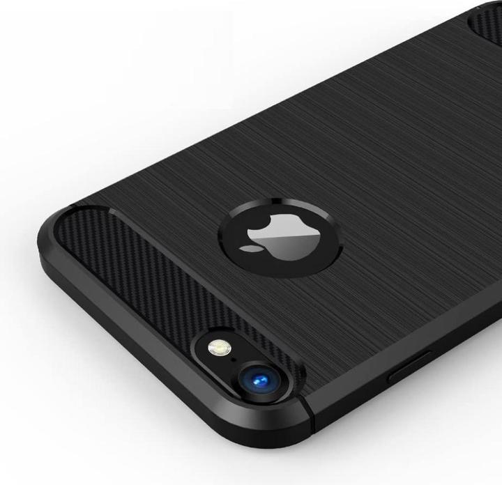 Image du produit Screenguard Apple iPhone SE 2022 Étui Carbon Brushed Soft TPU (Apple iPhone SE (3ème génération))