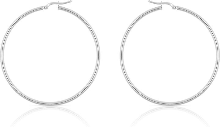 Actual product image Muau Creoles (White gold)