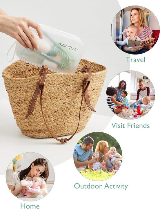 Immagine prodotto Momcozy Flaschenbürsten-Set Push-Press GRN
