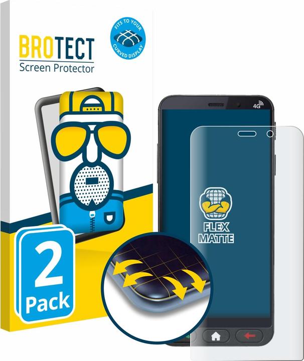 Produktbild BROTECT Fullscreen Schutzfolie Displayschutz Folie Matt Entspiegelungsfolie (2 Stück, Brondi Amico)