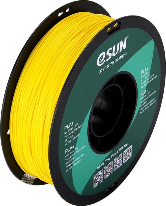 Immagine prodotto eSUN PLA+ 1,75 mm giallo 1Kg (PLA+, 1.75 mm, 1000 g, Giallo)