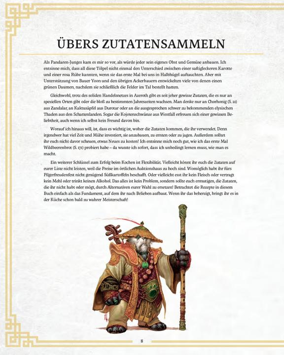 Produktbild Panini World of Warcraft: Neue Genüsse aus Azeroth - Das offizielle Kochbuch (Deutsch, Chelsea Monroe-Cassel, 2021)