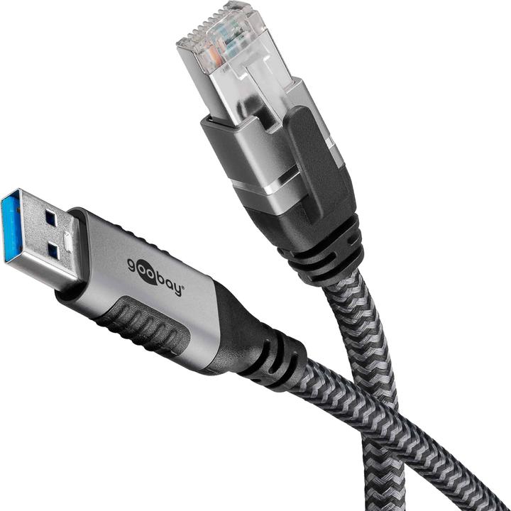 Produktbild Goobay Ethernet-Kabel USB-A auf RJ45, 1 m (USB, RJ45 (1x))