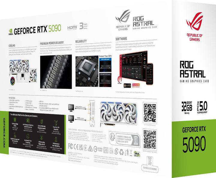Produktbild ASUS ROG Astral GeForce RTX 5090 White (32 GB)