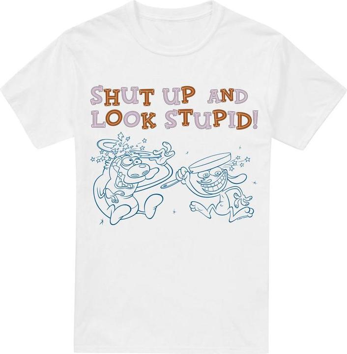 Ren & Stimpy Shut Up And Look Stupid! TShirt