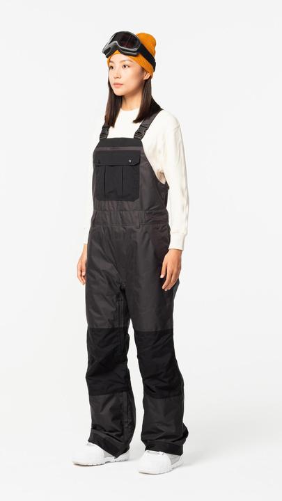 Produktbild Dreamscape Snowboardhose Latzhose Erwachsene wasserdicht - 500 schwarz (M)