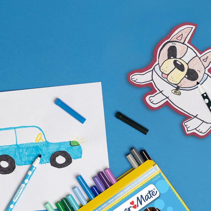Image du produit Paper Mate Étui à stylos fibre 15PCS Duo assorti