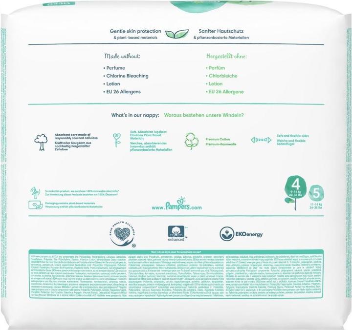 Image du produit Pampers Harmonie, taille 4, 28 couches, 9kg-14kg (Taille 4, 28 pièce(s))