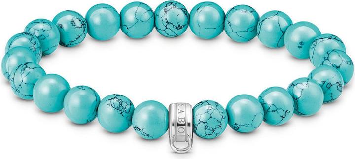 Actual product image Thomas Sabo Charm Armband mit türkisfarbenen Beads Silber (19 cm, Silver 925)