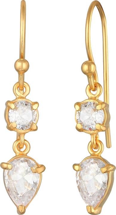 Immagine prodotto Elli Orecchini a goccia con solitario in zirconia cubica argento 925 (Elastico, Zirconia, Argento 925)