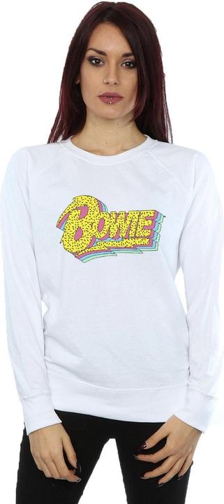 Immagine prodotto David Bowie Moonlight 90s Logo Felpa Donna (L)