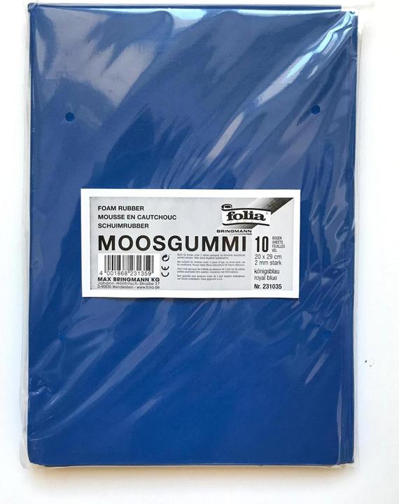Actual product image Folia Foam rubber royal blue