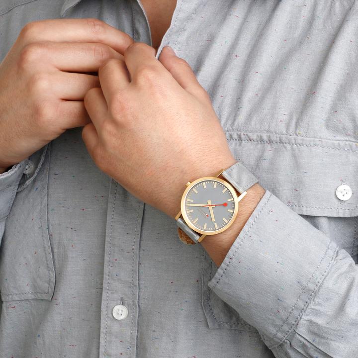 Produktbild Mondaine Classic - von der Natur inspiriert - Ip Gold (Analoguhr, 40 mm)