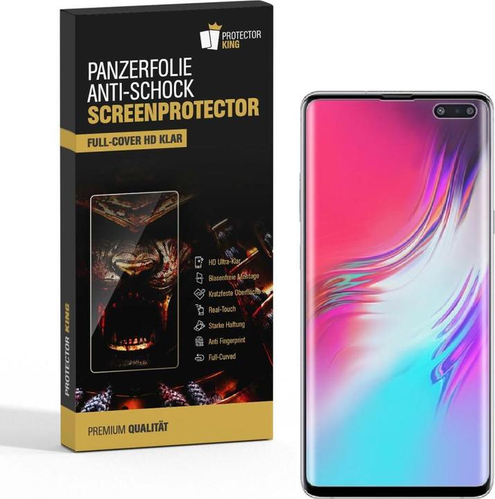 Actual product image Protectorking 3x Panzerfolie Anti-Shock HD Klar (3 Piece, Samsung Galaxy S10 5G)