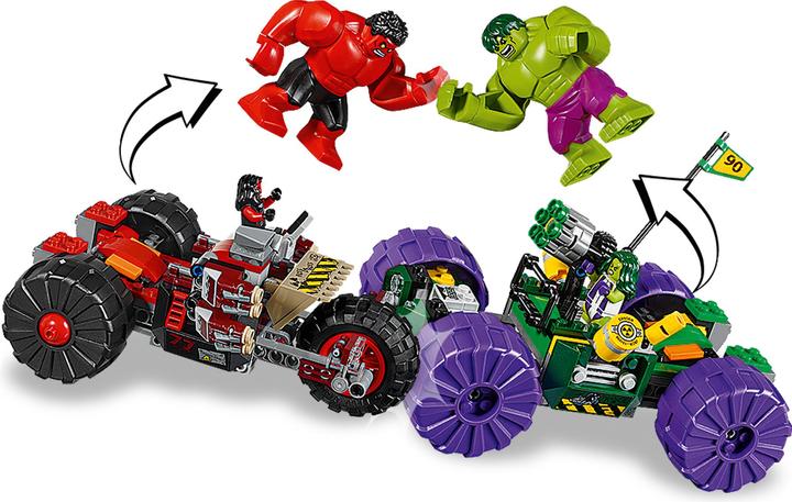 Actual product image LEGO Marvel Super Heroes Hulk vs Red Hulk (76078, LEGO Marvel)