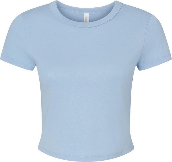 Bella Canvas Womens/Ladies Micro-Rib Crop Top